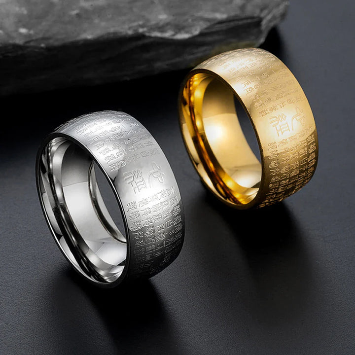 Buddhist Heart Sutra Ring
