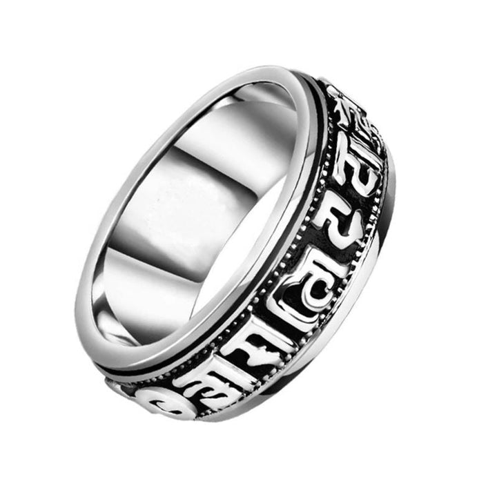 Buddhist Mantra Ring