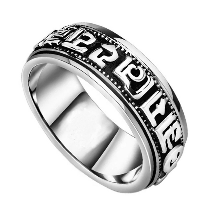 Buddhist Mantra Ring