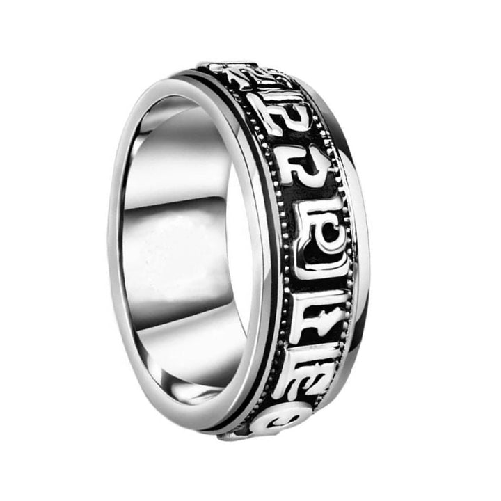 Buddhist Mantra Ring