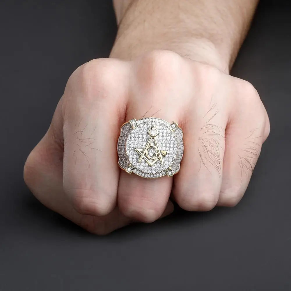 copper masonic ring