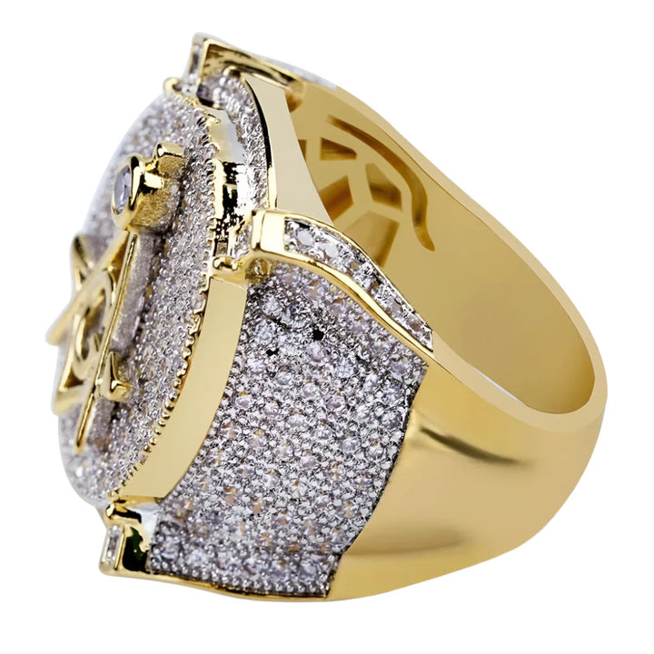 copper masonic ring
