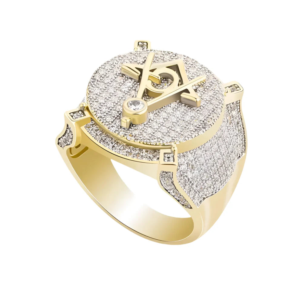 copper masonic ring