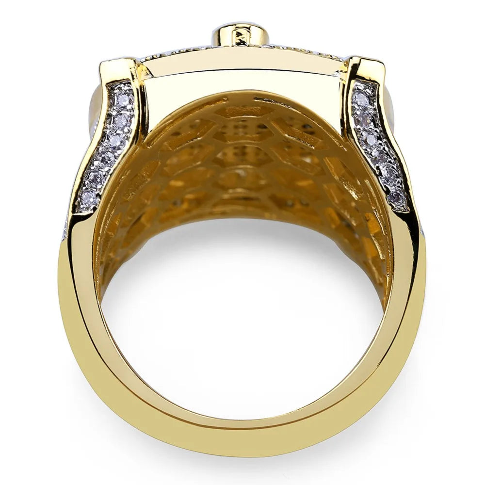 copper masonic ring