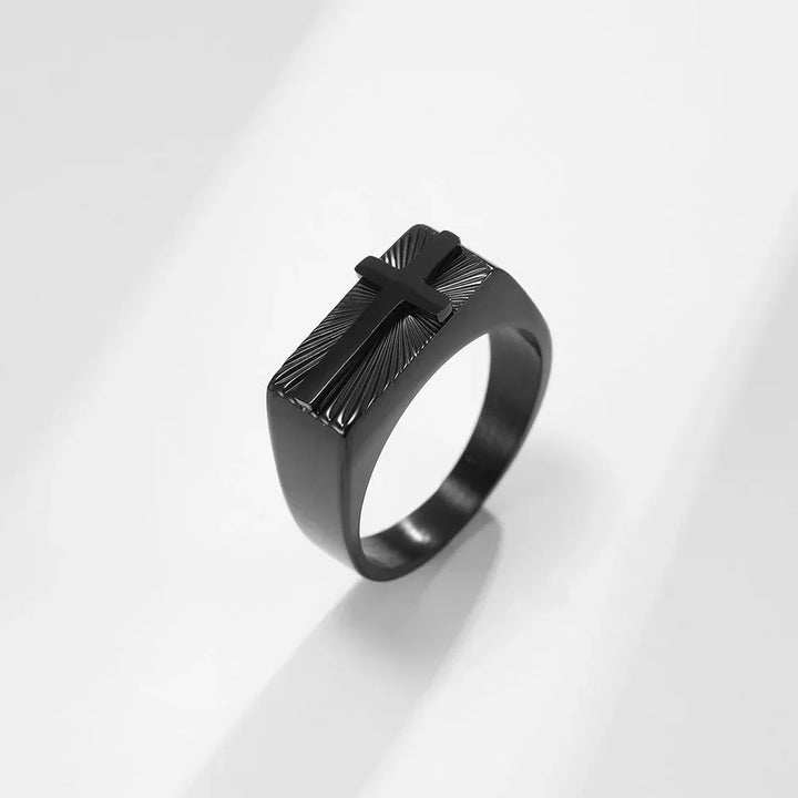 Cross Signet Ring