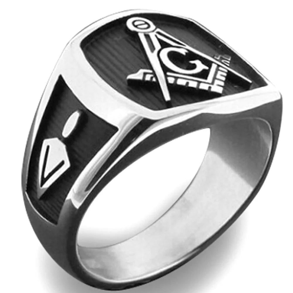 Freemason Silver Masonic Ring