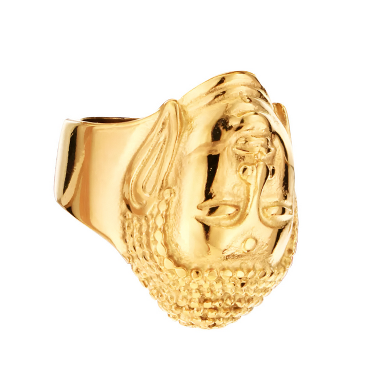 Gold Buddha Ring