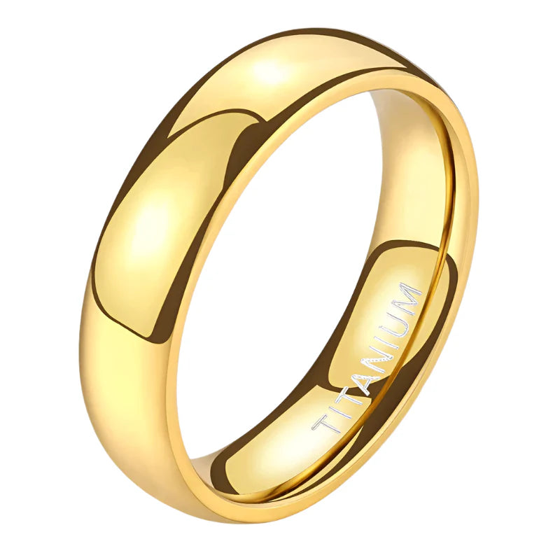 Gold Titanium Ring