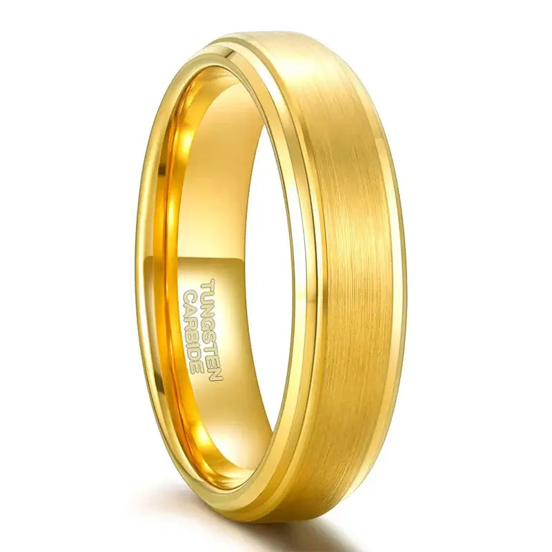 Gold Tungsten Wedding Ring - 6mm / 11.5 - rings
