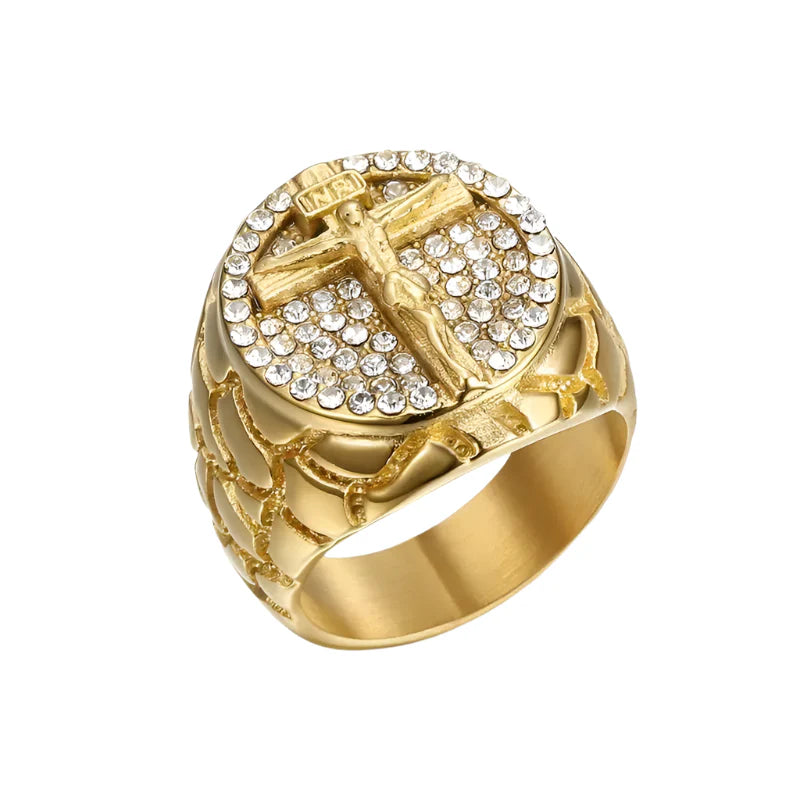 Jesus Cross Ring - 8