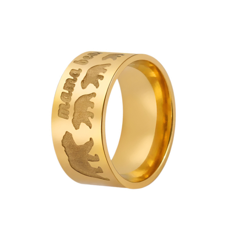 Mama Bear Ring - Gold / 9