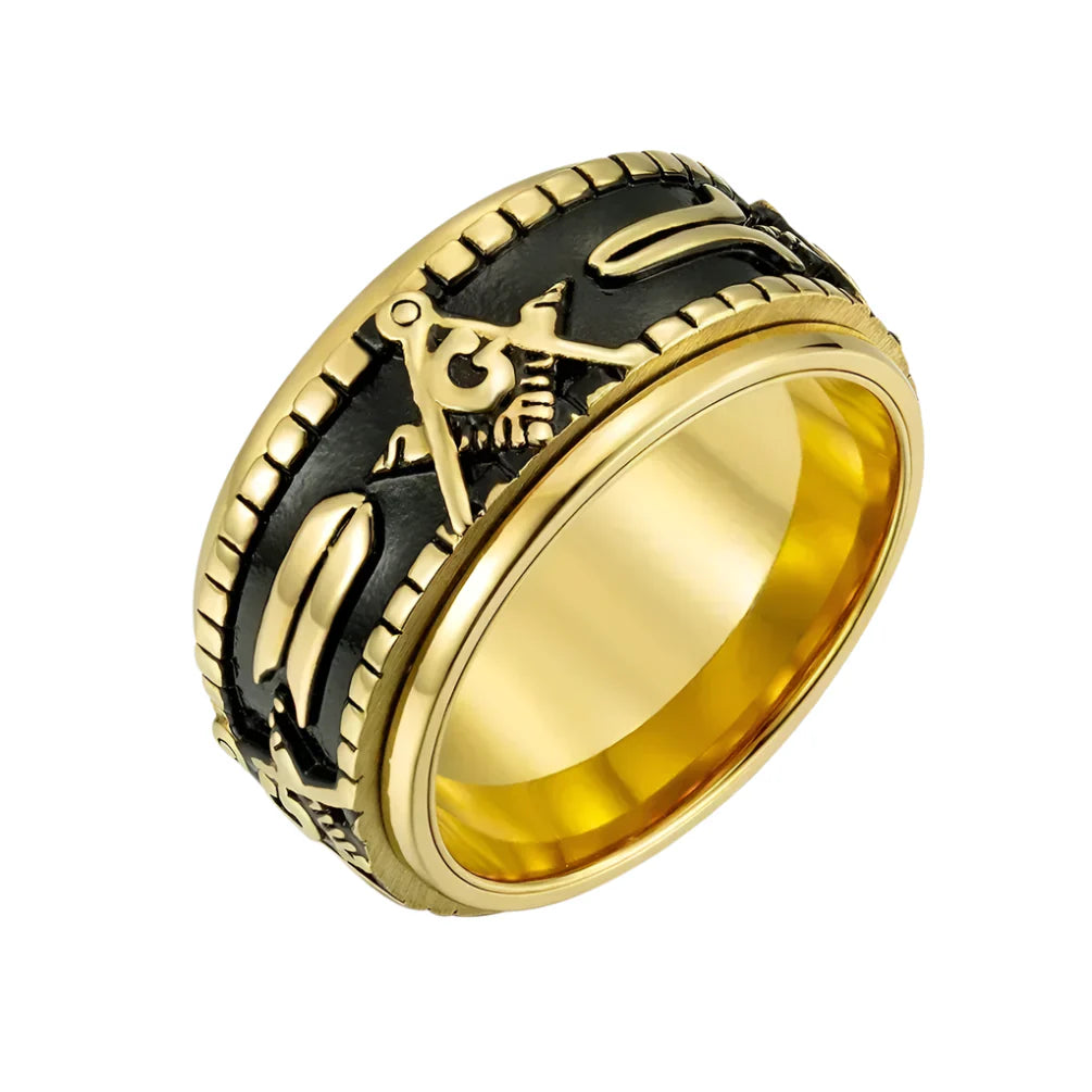 Masonic Signet Ring - 8 / GOLD