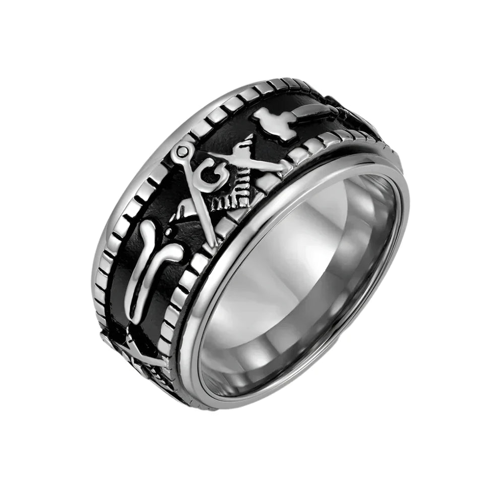 Masonic Signet Ring - 8 / Silver
