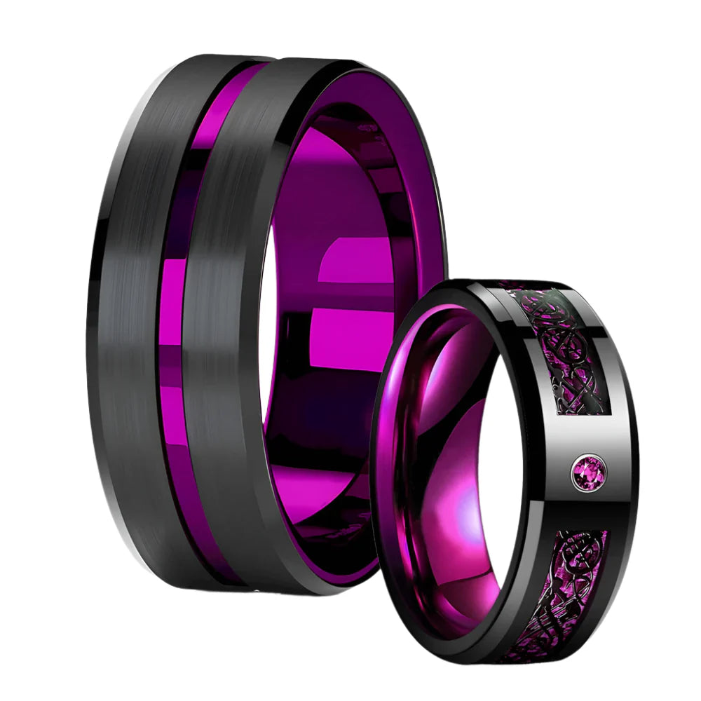 Purple Black Ring