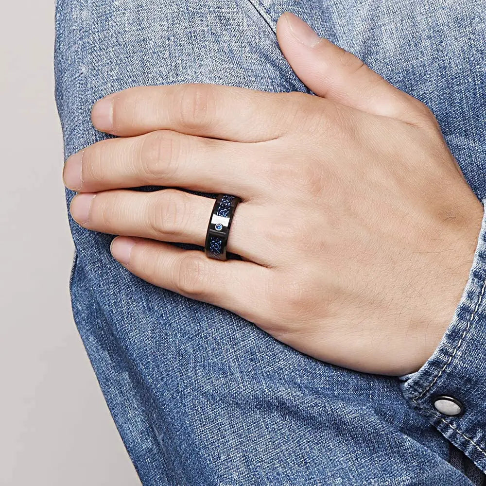 Purple Black Ring