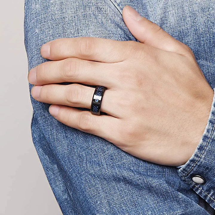 Purple Black Ring