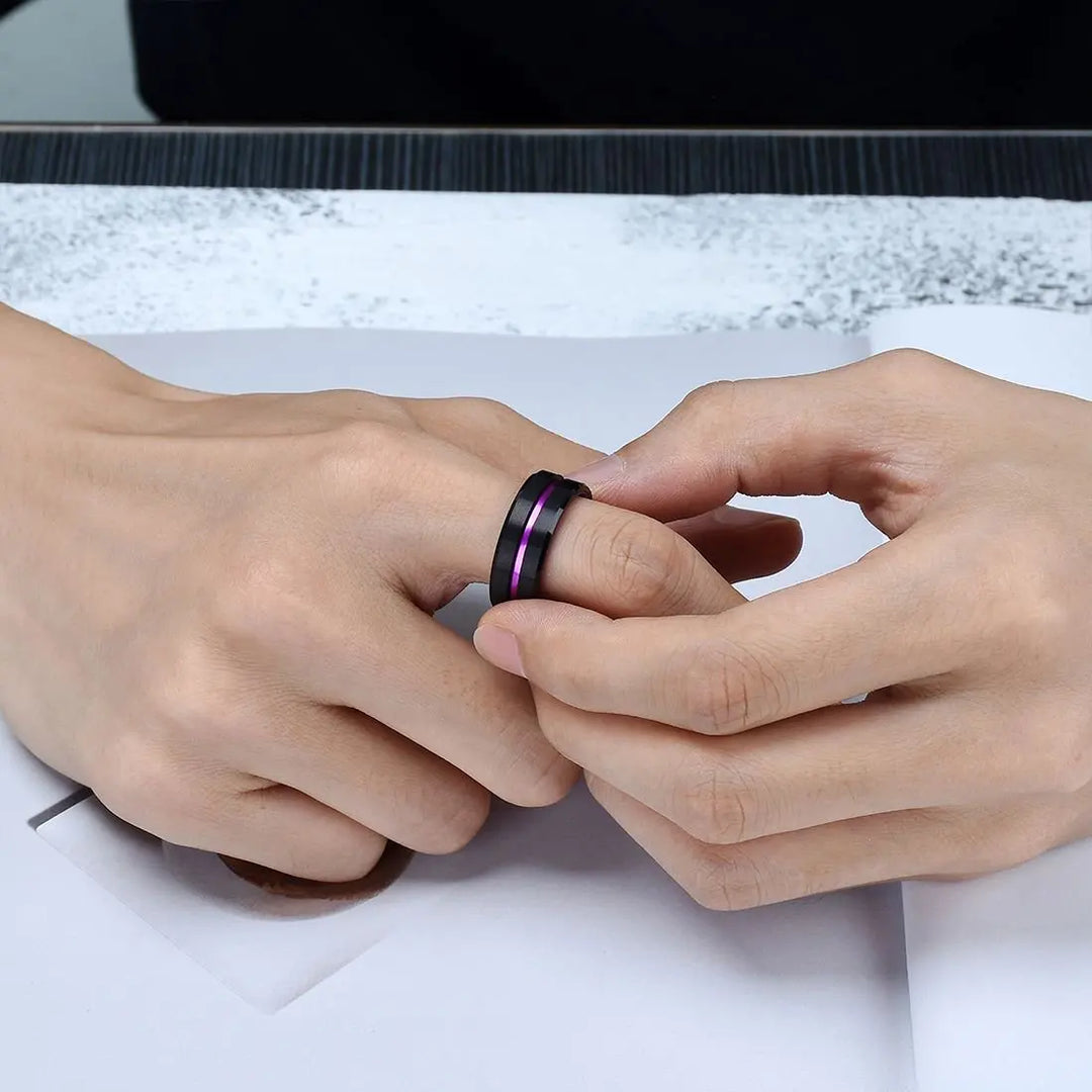 Purple Black Ring