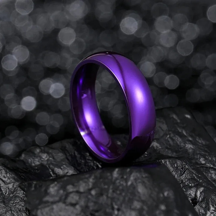 purple titanium ring