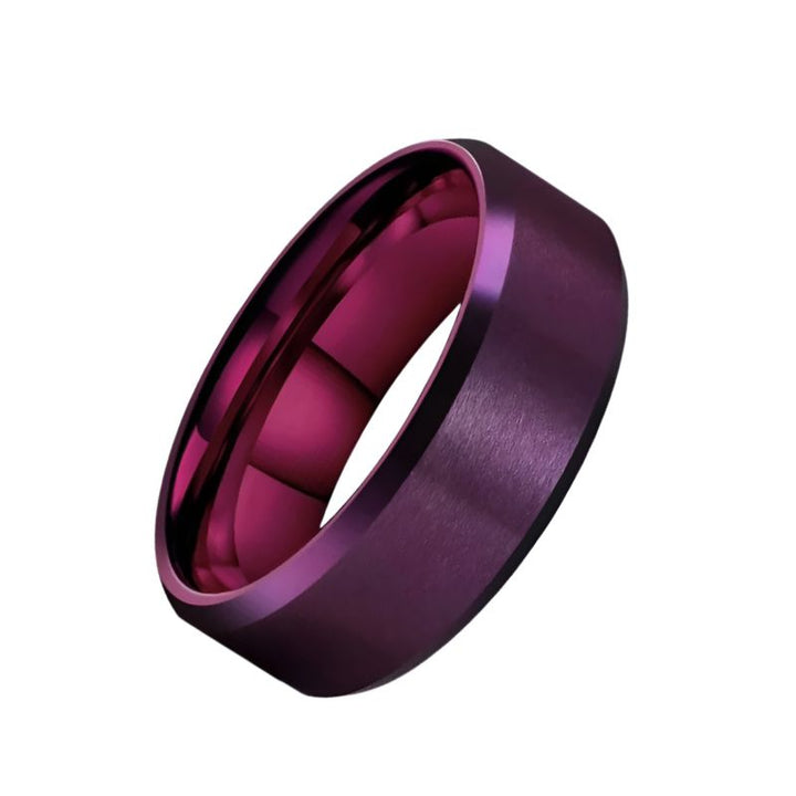 Purple Tungsten Ring