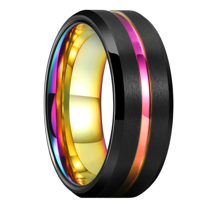 rainbow engagement ring