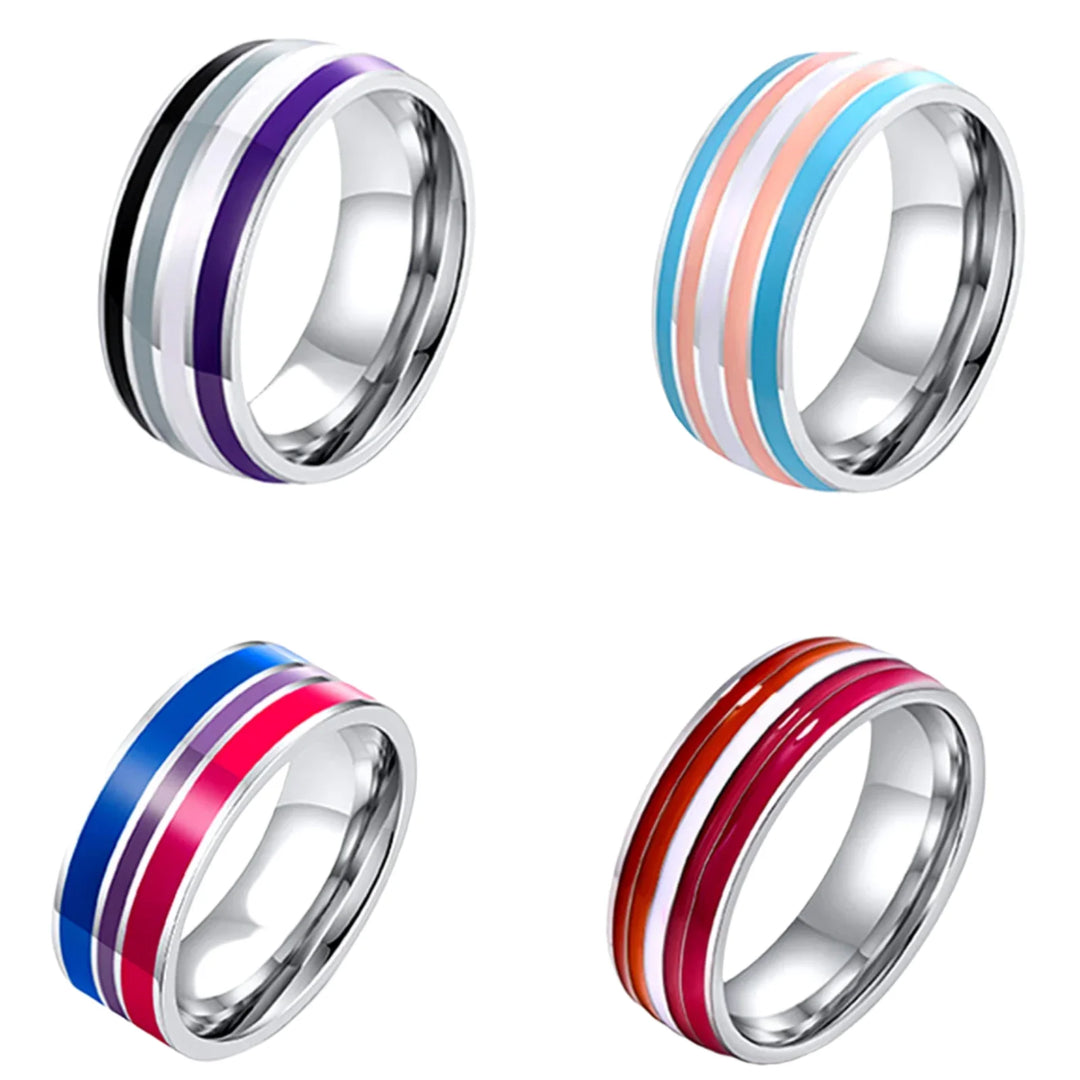 Rainbow Titanium Ring