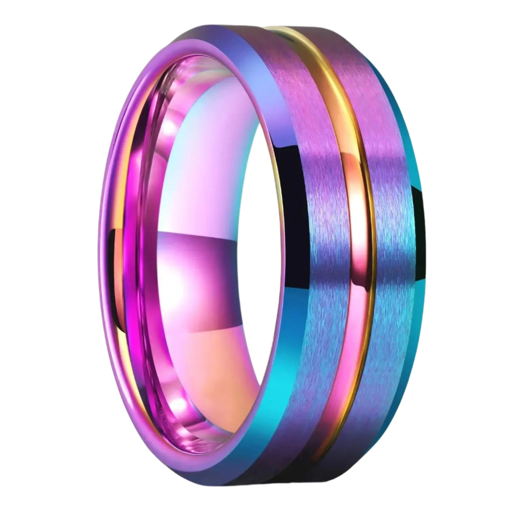 rainbow steel ring