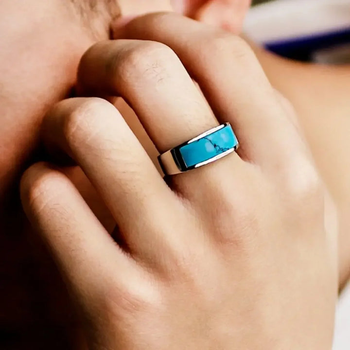 Rectangle Turquoise Ring