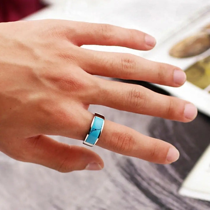 Rectangle Turquoise Ring