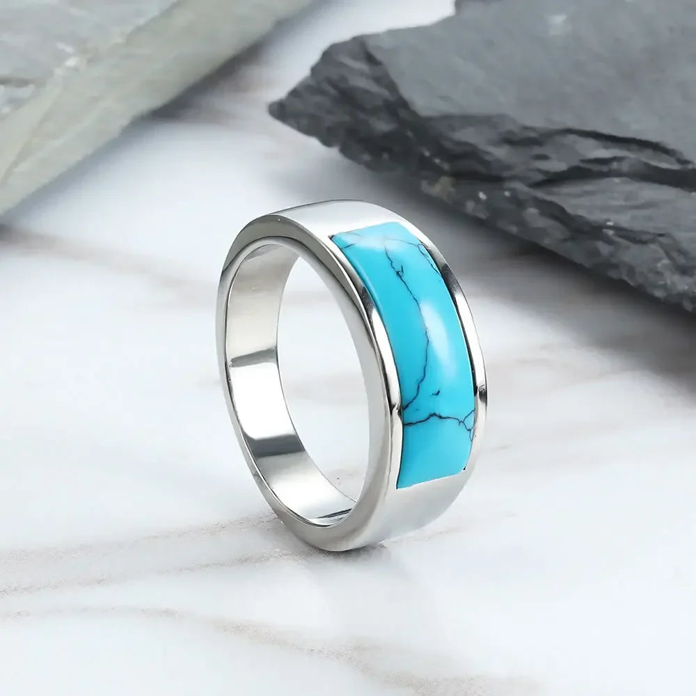 Rectangle Turquoise Ring