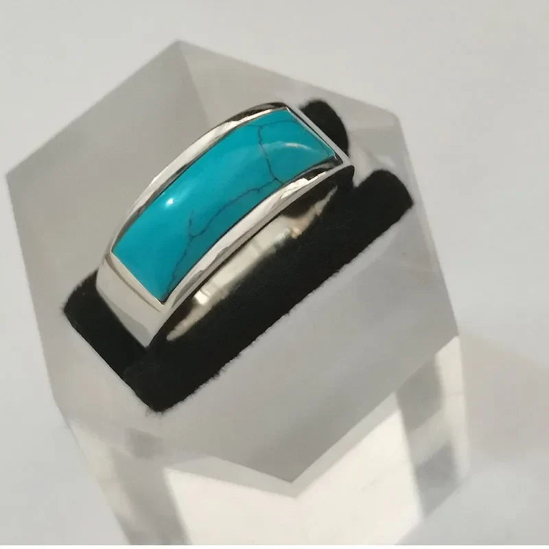 Rectangle Turquoise Ring