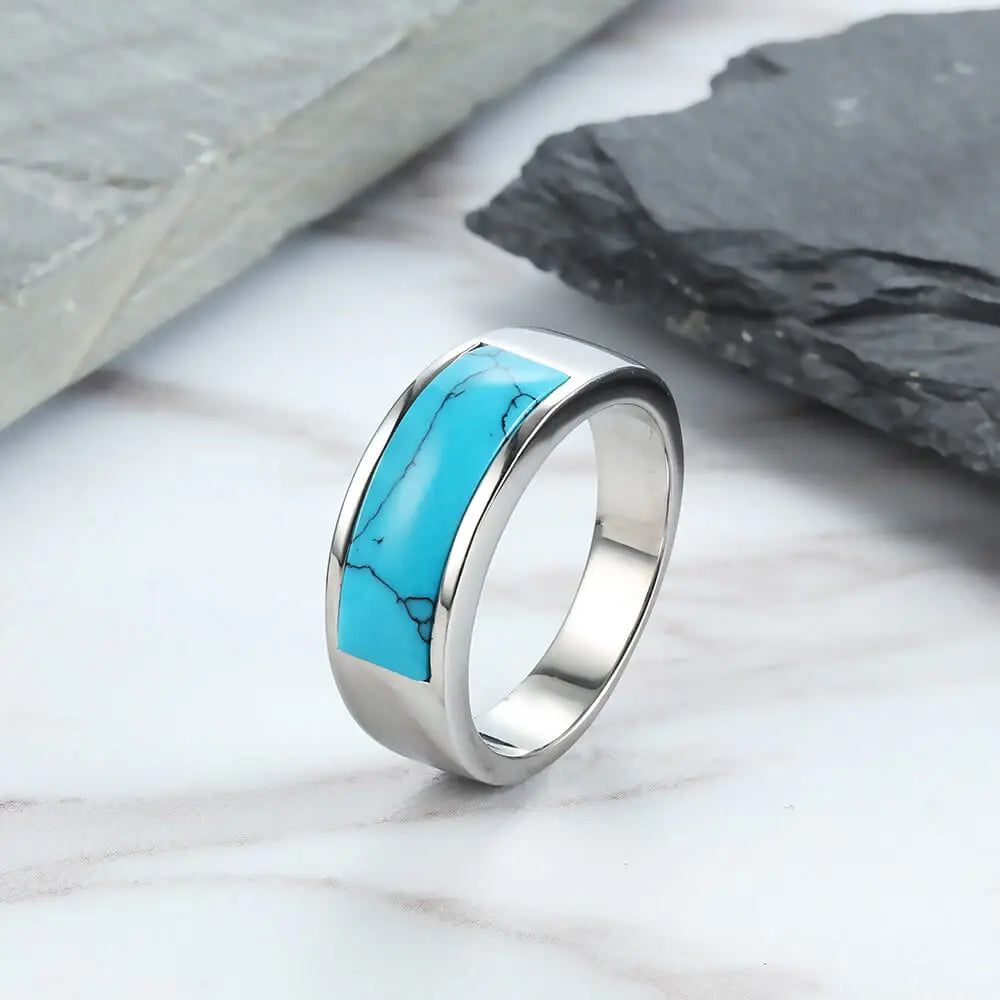 Rectangle Turquoise Ring