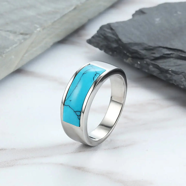 Rectangle Turquoise Ring