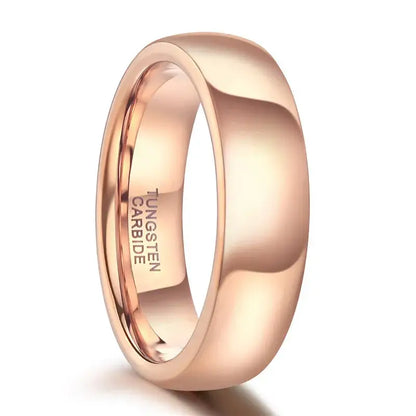Rose Gold Plated Tungsten Ring - 6mm / 4