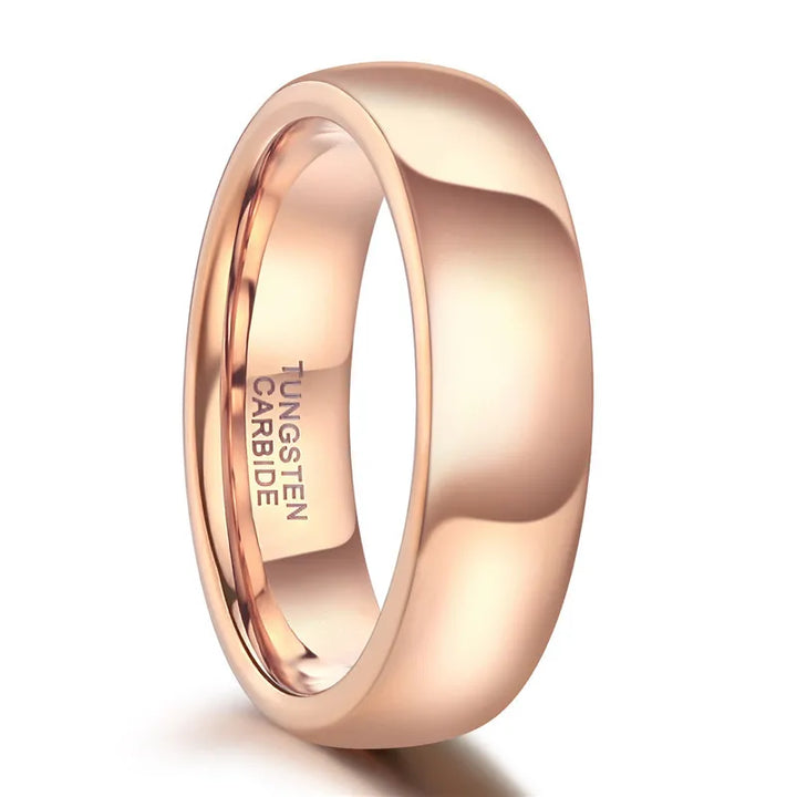 Rose Gold Tungsten Ring - 6mm / 4
