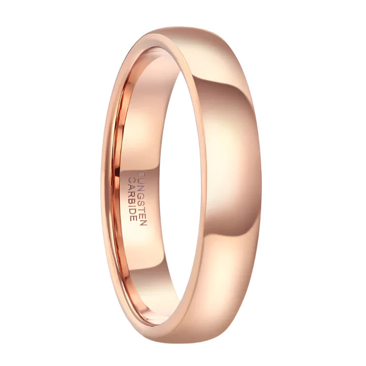 Rose Gold Tungsten Ring - 4mm / 4.5