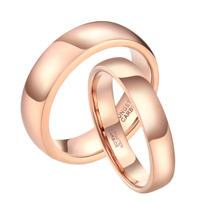 Rose Gold Tungsten Ring