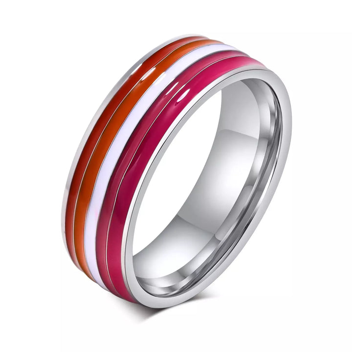 Rainbow Titanium Ring