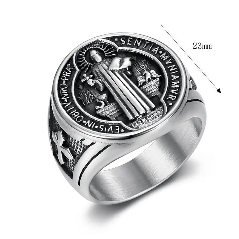 Saint Benedict Medal Ring