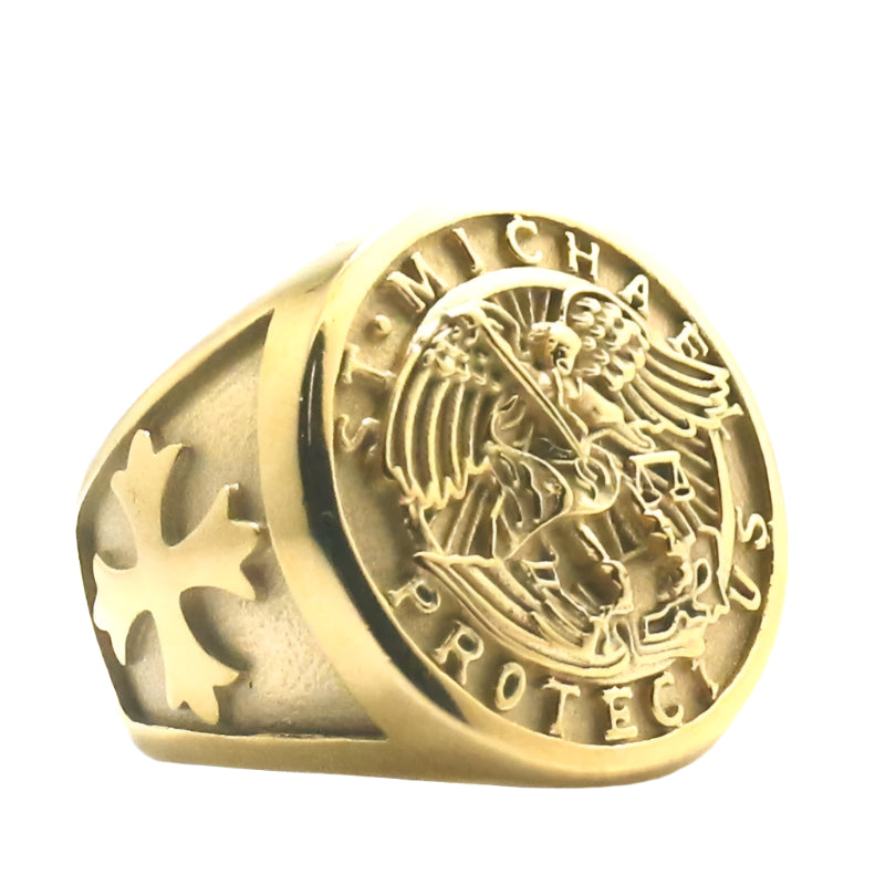 saint michael ring - 9