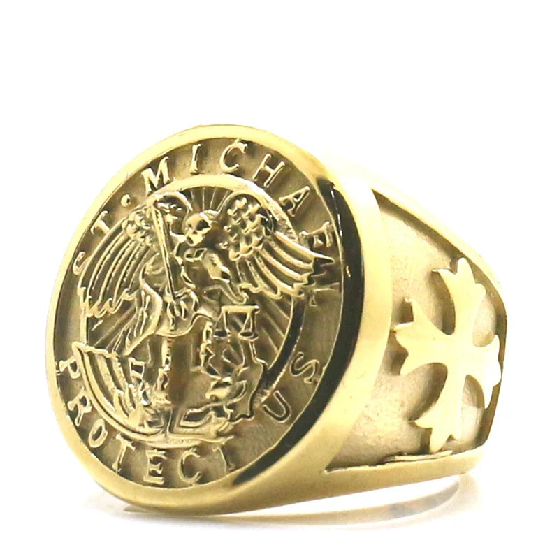 saint michael ring
