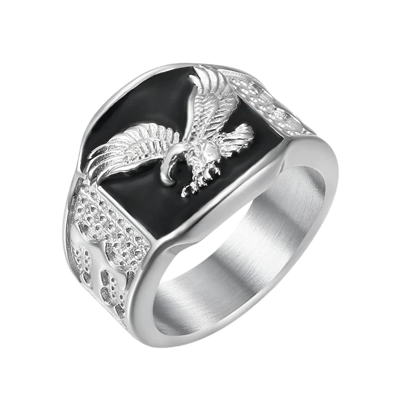 Silver Eagle Ring