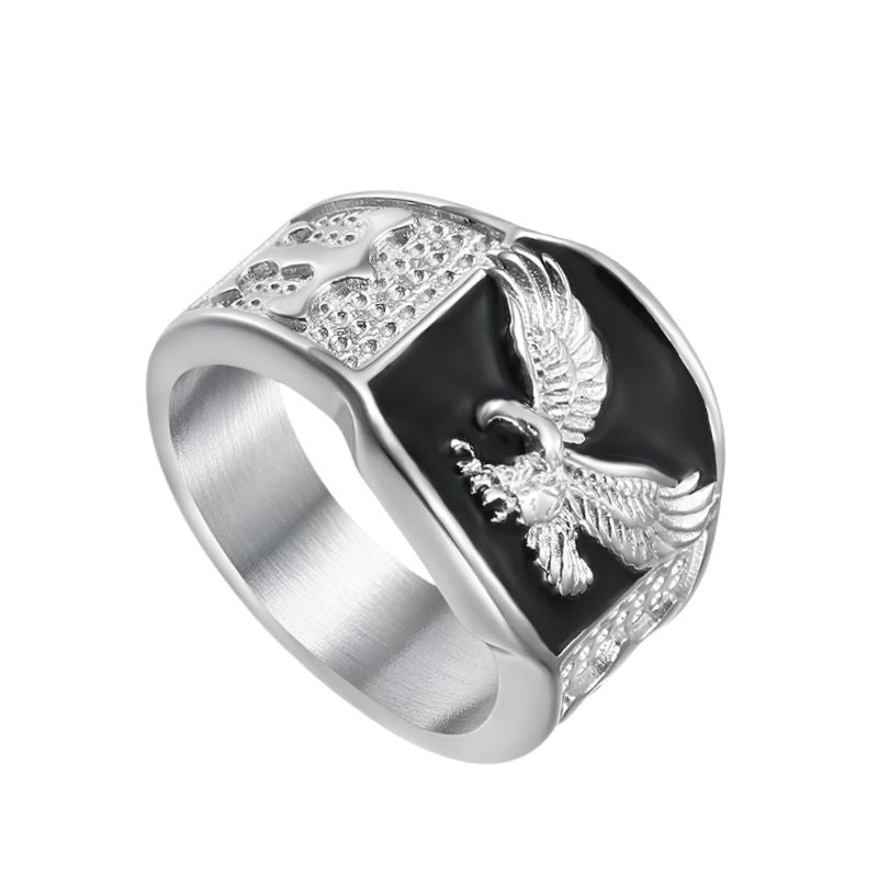 Silver Eagle Ring