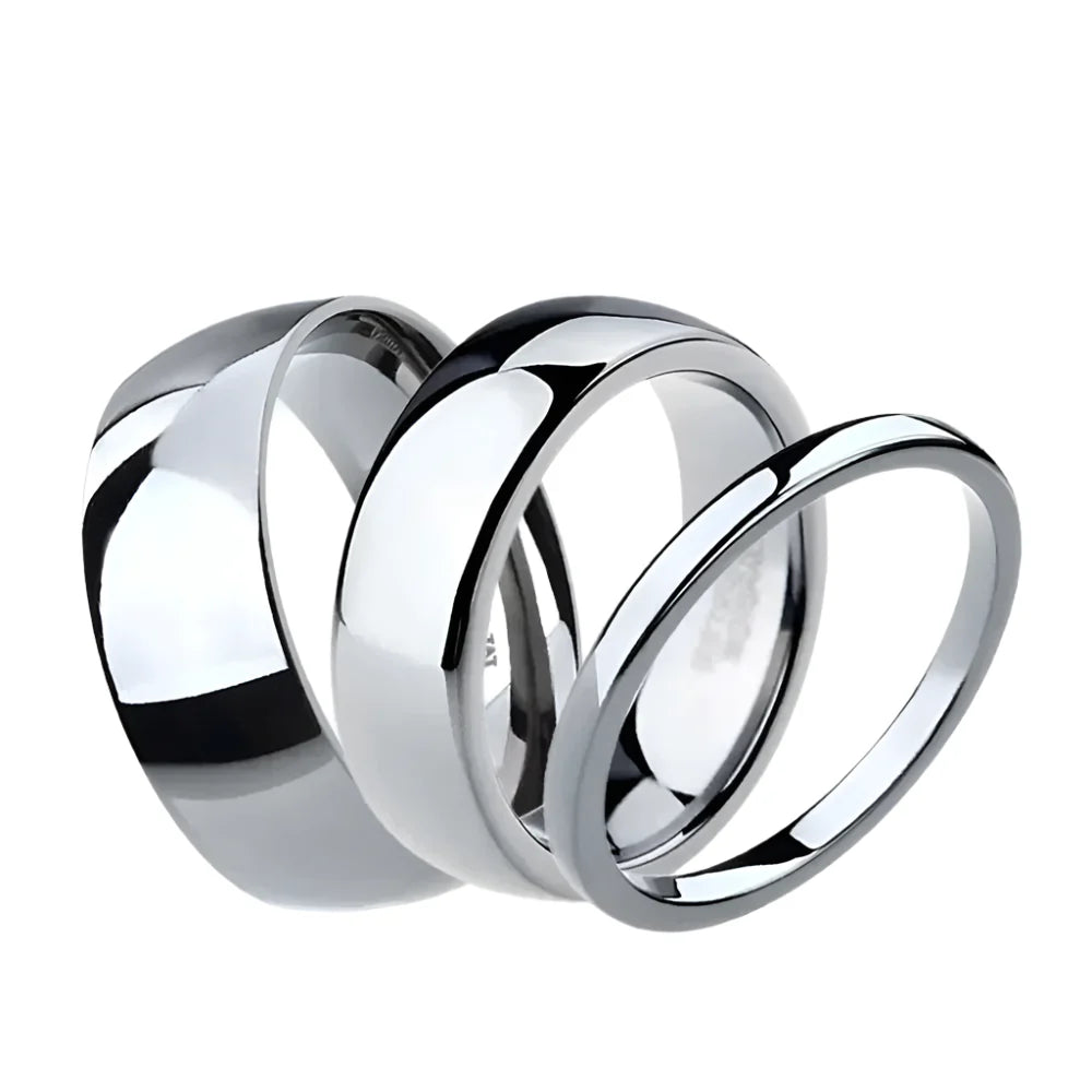 Silver Tungsten Ring