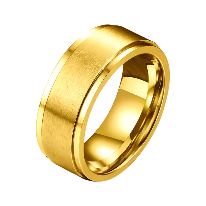 Spinner Ring Wedding Band - 8mm Gold / 13