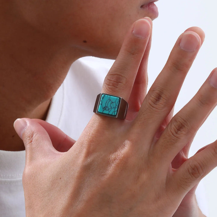 Square Turquoise Ring