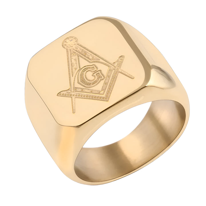 Stainless Steel Masonic Ring