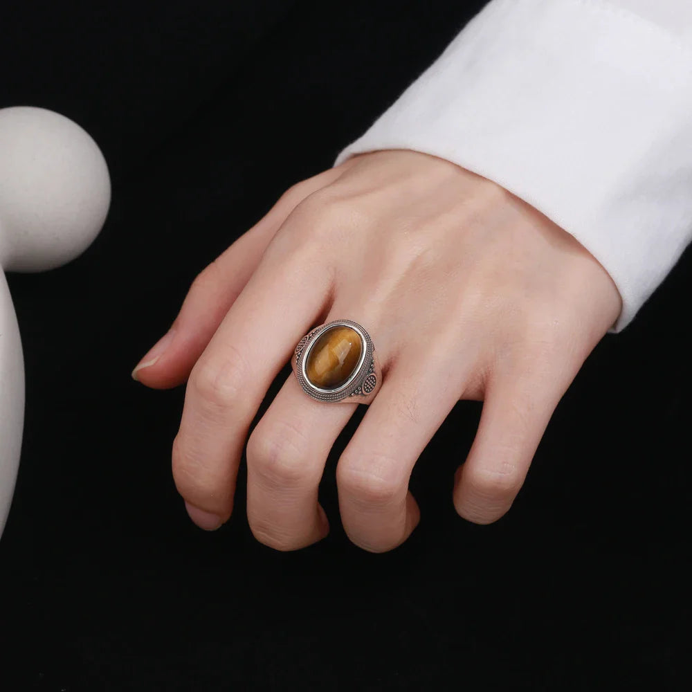 Sterling Silver Tiger Eye Ring