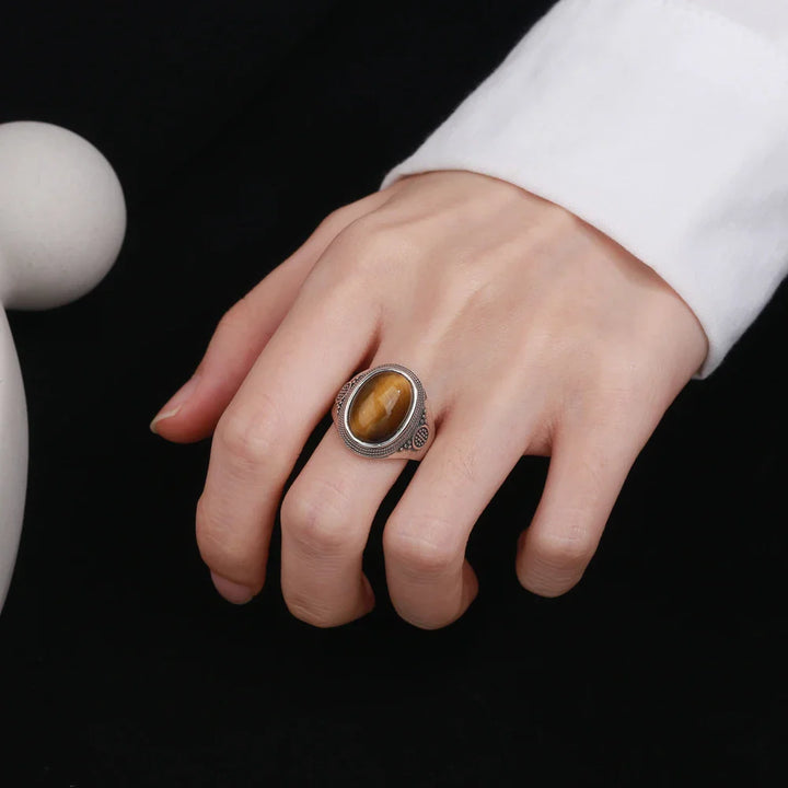 Sterling Silver Tiger Eye Ring