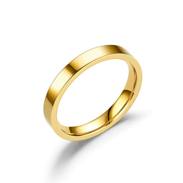 Titanium Couple Ring - 13 / Gold