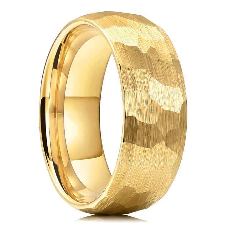 Titanium Engagement Ring - 8mm Gold Color / 13